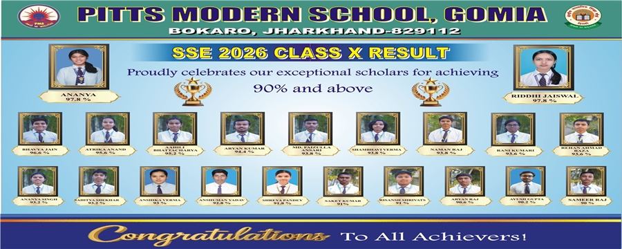 PITTS Modern School, Gomia serve others willingly, graciously and selflessly. 